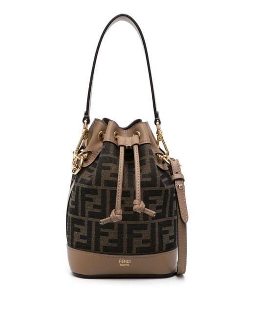 Fendi Black Compact Mon Tresor Bucket Bag