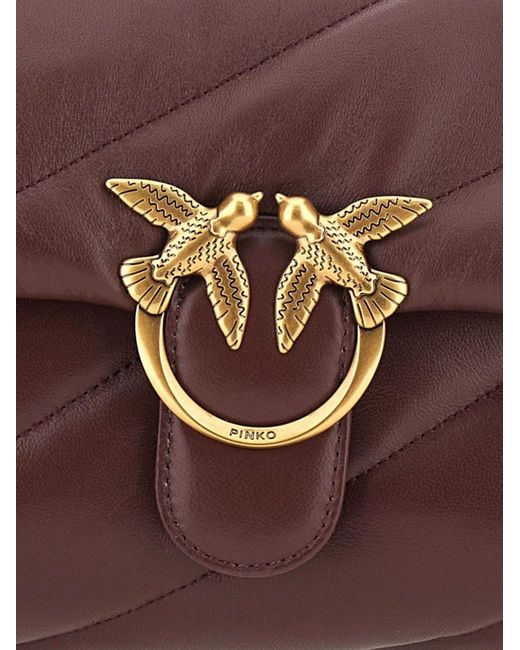 Pinko Brown Love Classic Puff Bag