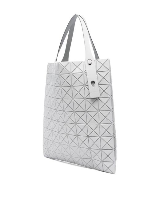 Issey Miyake Gray Prism Plus Geometric-Pattern Tote Bag