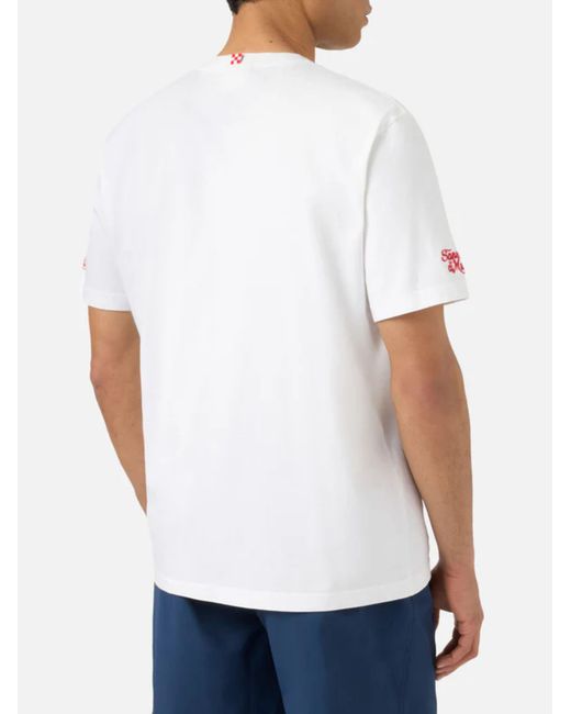Mc2 Saint Barth White Portofino T-Shirt for men