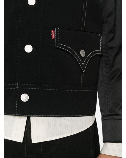 Junya Watanabe Black Wool Jacket for men