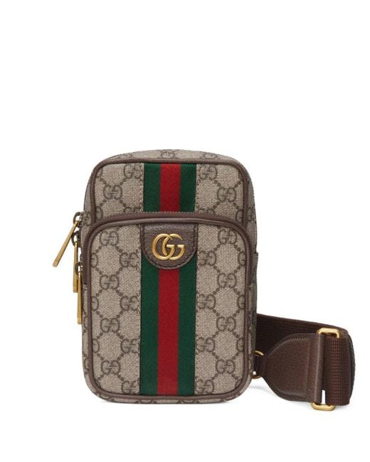 Gucci Brown Ophidia GG Mini Bag for men