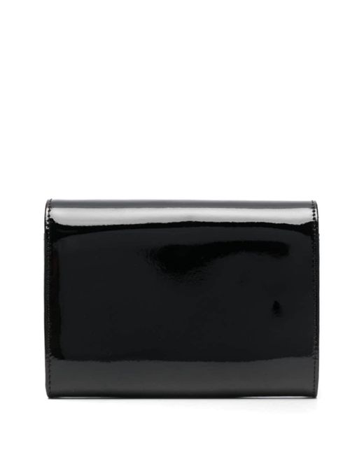 Vivienne Westwood Black Patent Leather Wallet On Chain