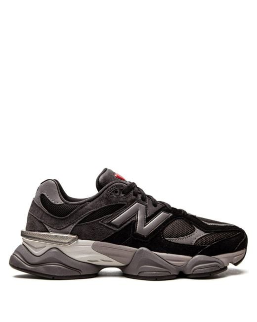 New Balance Black Layered Suede And Mesh Sneakers for men