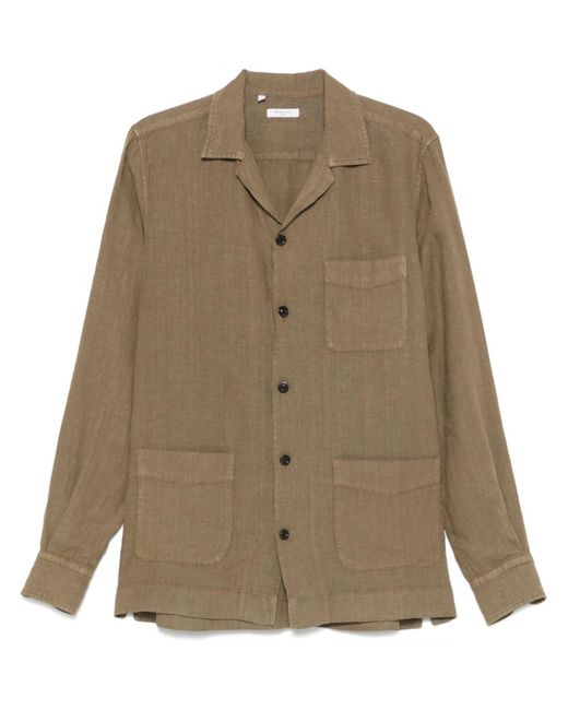 Boglioli Natural Linen Shirt for men