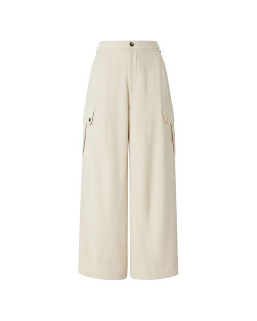 Pinko White Cotton Trousers