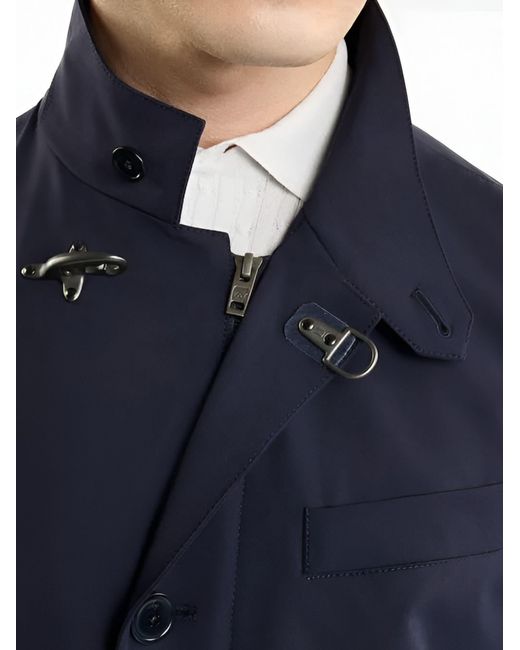Fay Blue Stretch Nylon Jacket for men