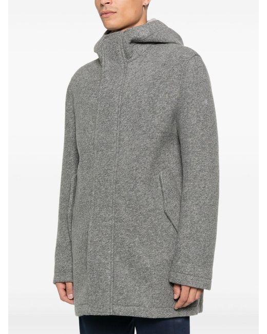Manuel Ritz Gray Wool Coat for men