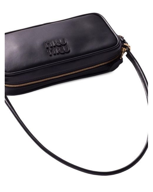 Miu Miu Blue Leather Mini Bag