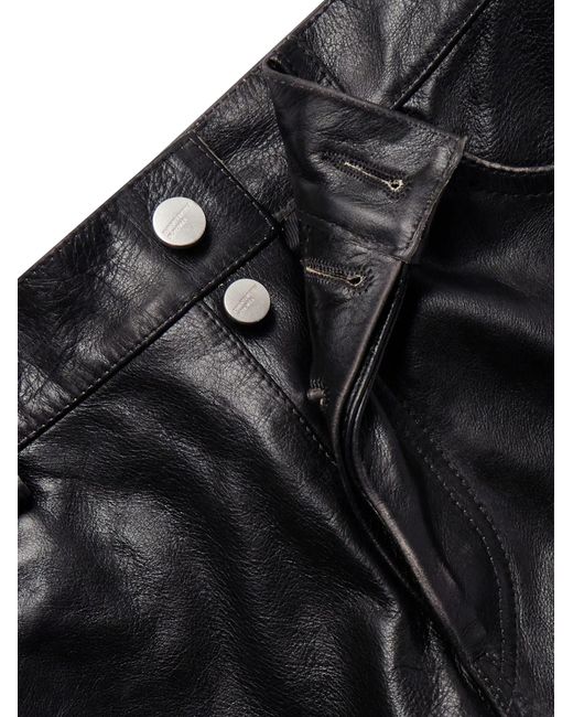 Enfants Riches Deprimes Black Leather Trousers for men