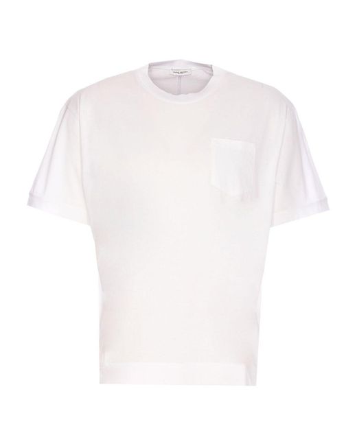 Paolo Pecora White T-Shirt With Pocket for men