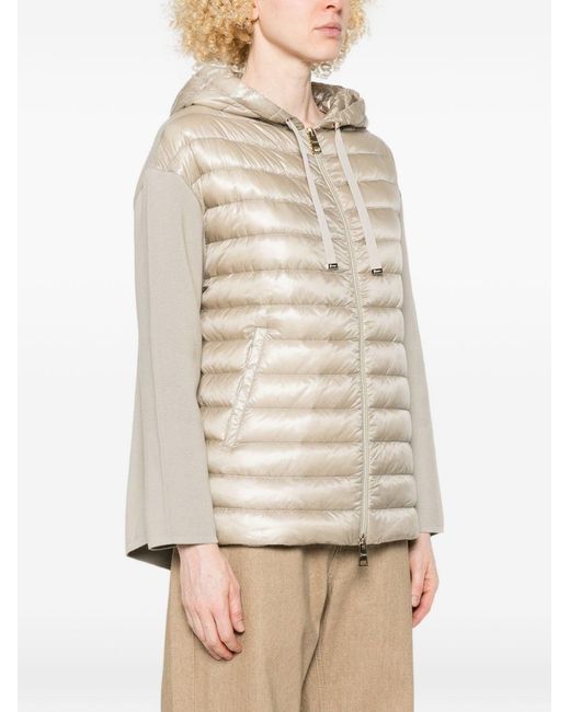 Herno Natural Cotton And Nylon Down Jacket