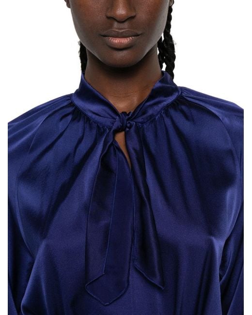 Forte_forte Blue Silk Long Dress