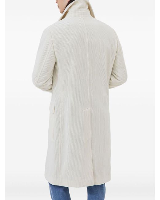 Brunello Cucinelli Natural Cashmere Velvet Coat for men