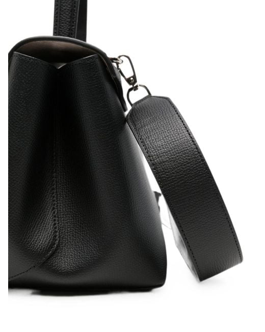 Emporio Armani Black Medium Leather Handbag
