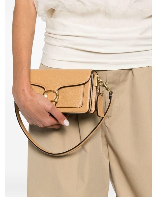 COACH Natural Tabby 20 Leather Shoulder Bag