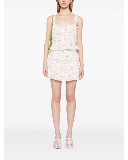 LoveShackFancy White Crop Top