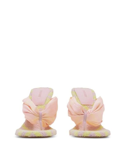 Burberry Pink Pool Check Sandals