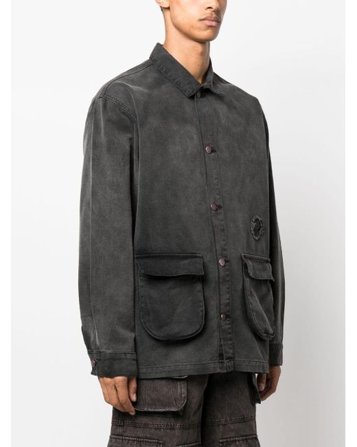 UNTITLED ARTWORKS Black Denim Jacket for men