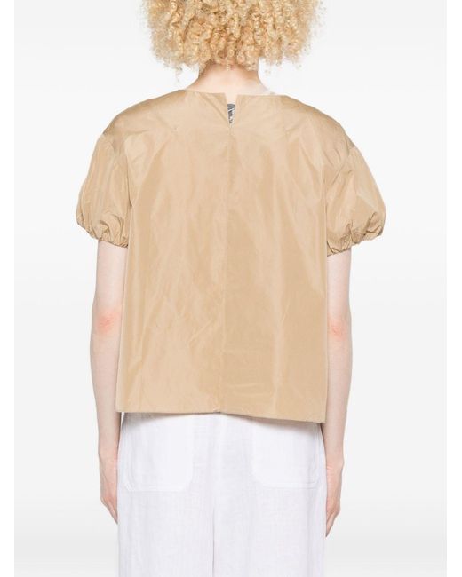 Susanne Bommer Natural Baloon Sleeves Top