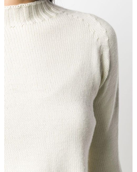 Drumohr White Crew Neck Sweater
