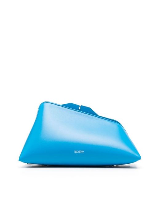 The Attico Blue 8.30 Pm Leather Clutch Bag