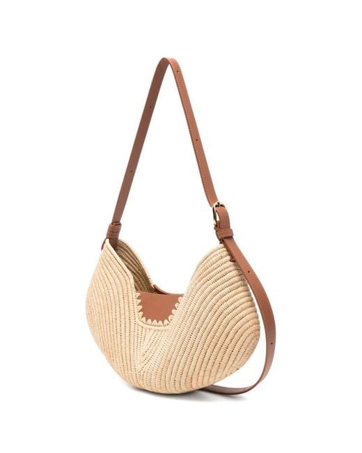 Loewe Natural Swing Medium Rafia Shoulder Bag