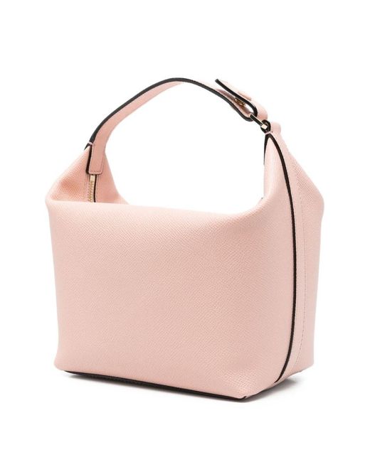 Valextra Pink Mochi Leather Pouch