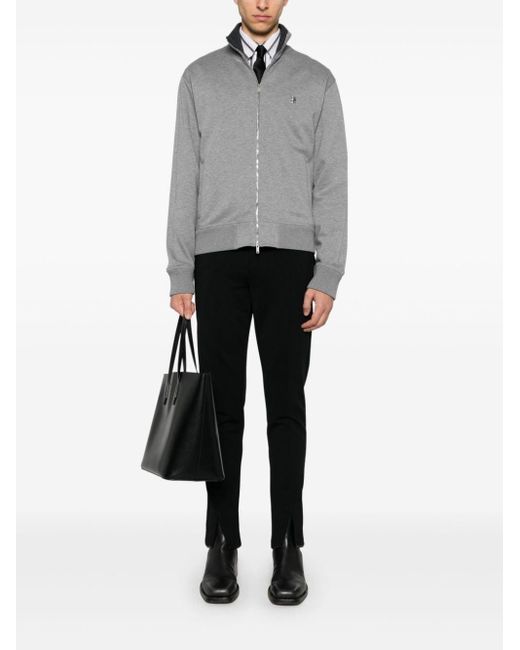 Givenchy Gray Zip Through Sweatshirt for men