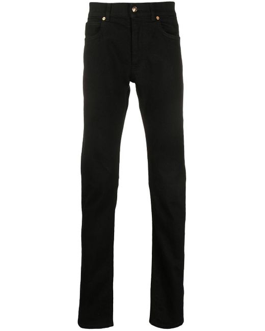 Versace★素敵！Medusa Logo Belted Black Denim Low Rise Jeans s-l400.jpg