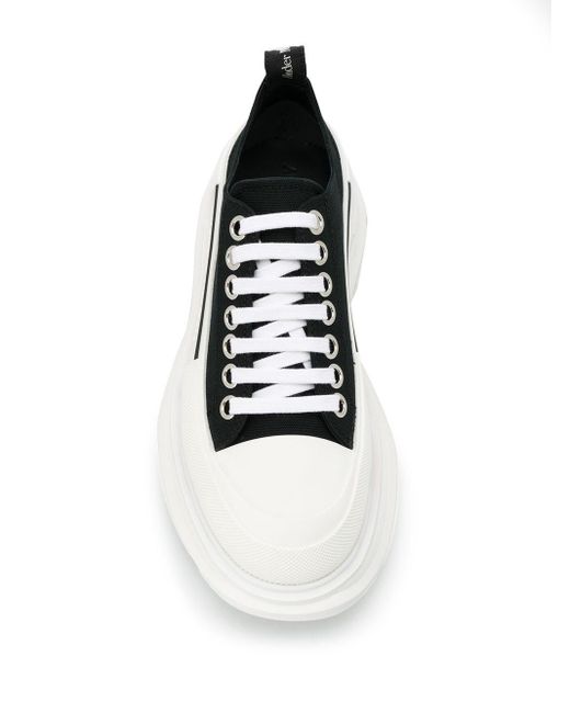 Alexander McQueen White Tread Slick Sneakers