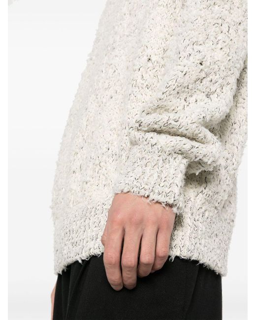 Dries Van Noten White Cotton Sweater for men