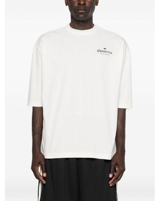 ADIDAS X WILLY CHAVARRIA White Printed Cotton T-Shirt for men