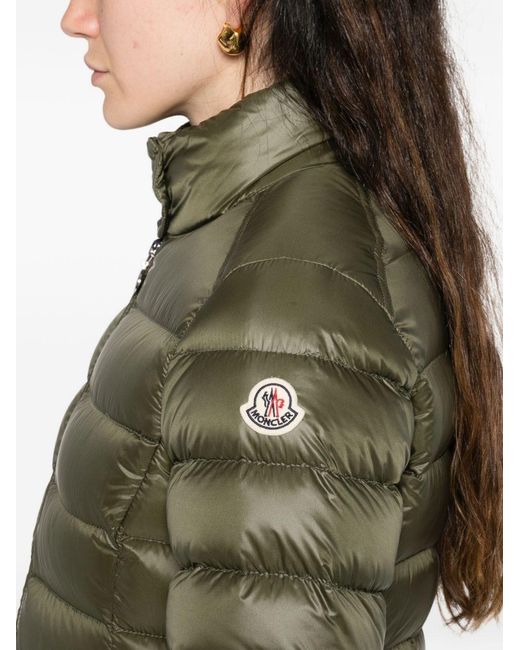 Moncler Green Genet Long Down Jacket