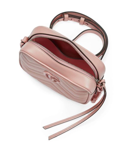 Gucci Pink Small GG Marmont Shoulder Bag