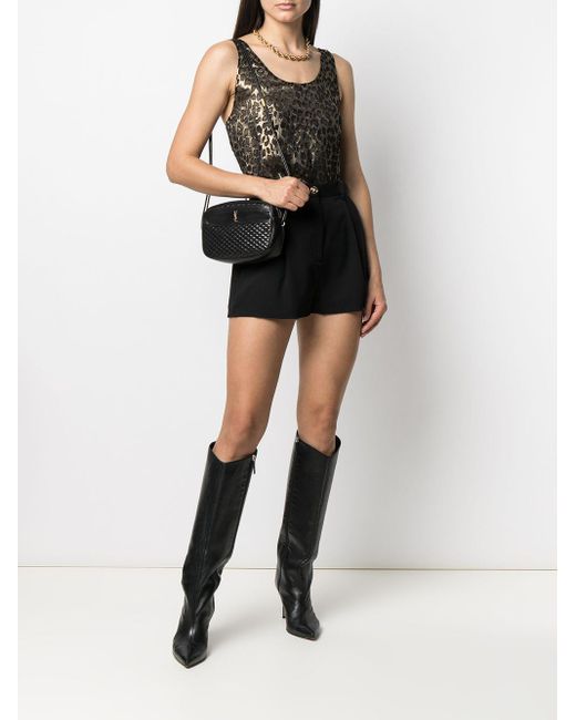 Saint laurent victoire quilted leather camera bag Clearance