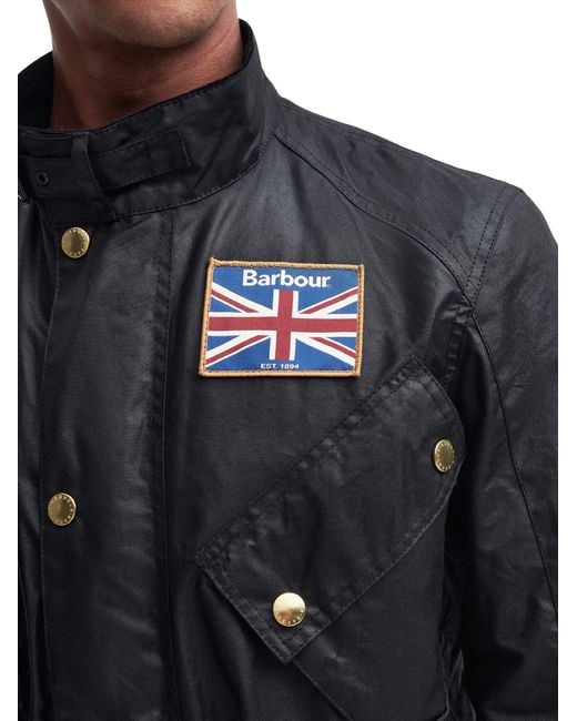 Barbour Black Puffer Jacket Axwell for men