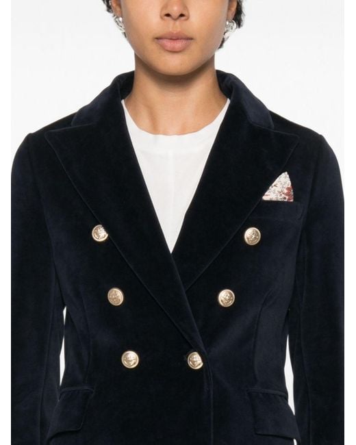 Circolo 1901 Black Cotton Double-Breasted Jacket