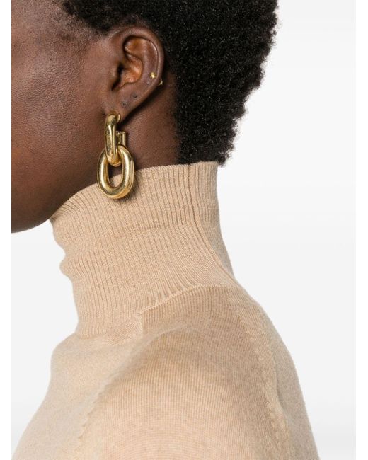 Sportmax Natural Wool Turtle-Neck Sweater