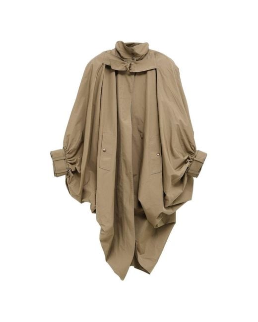 Chloé Natural Cotton Cape Coat