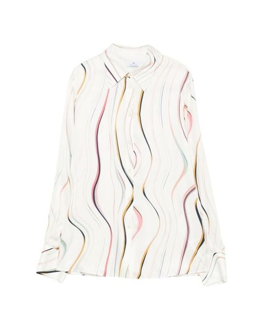 Paul Smith White Regular Printed Shirt