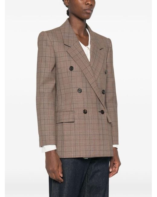 Chloé Brown Wool Double-Breasted Jacket