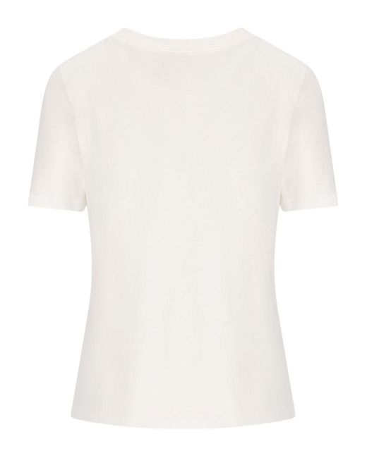 Chloé White Logo Cotton T-Shirt