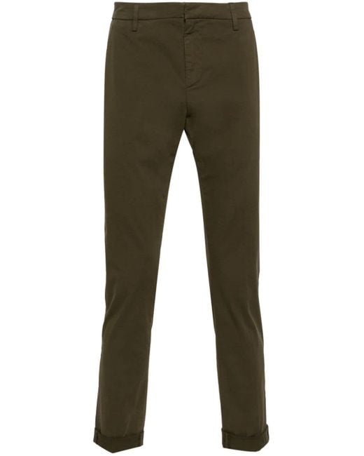 Pantalone Con Logo di Dondup in Green da Uomo