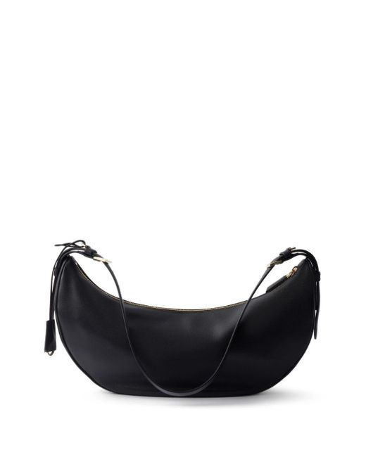 Borsa A Spalla Demi Lune Grande di Prada in Black