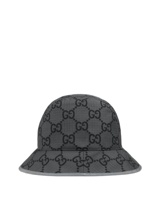 Gucci Gray GG Ripstop Bucket Hat for men