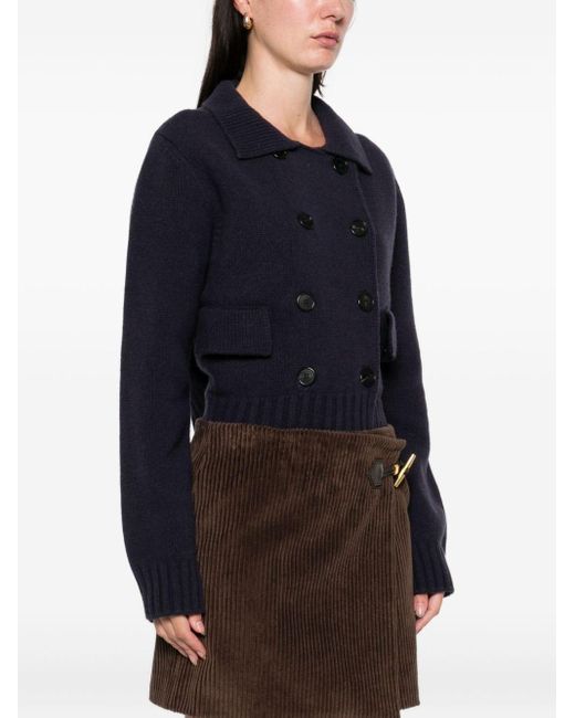Jucca Blue Doublebrested Jacket Like Jumper