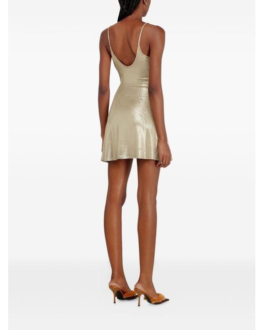DIESEL White Draped Mini Dress
