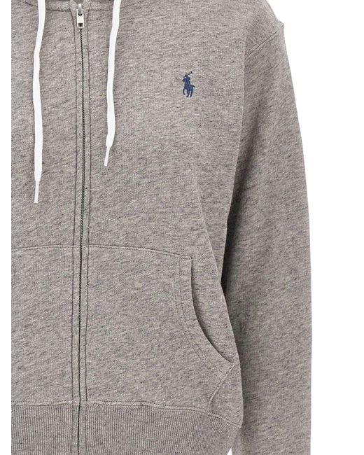 Polo Ralph Lauren Gray Logo Sweatshirt