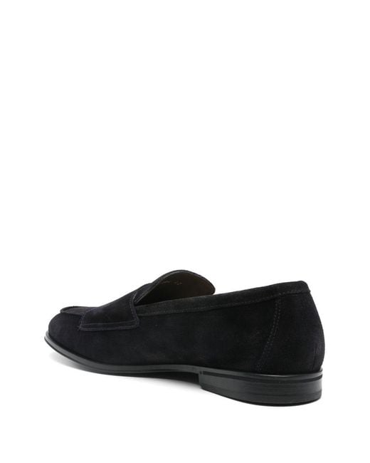 Doucal's Black Moccasin With Buckles for men